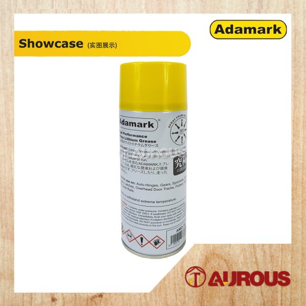 ADAMARK AMD-10 AMD10 WHITE LITHIUM SPRAY GREASE LUBRICANT ANTI RUST 400ML - Image 2