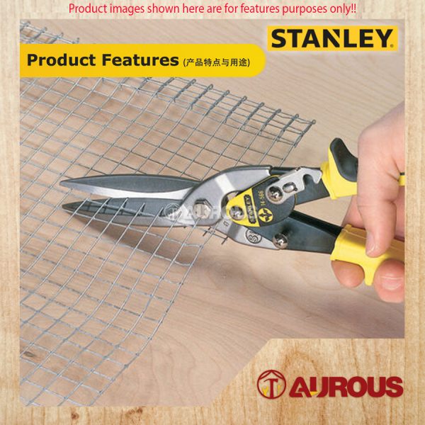 STANLEY FATMAX MAXSTEEL AVIATION SNIPS STRAIGHT CUT 254MM/10'' (14-563) - Image 8