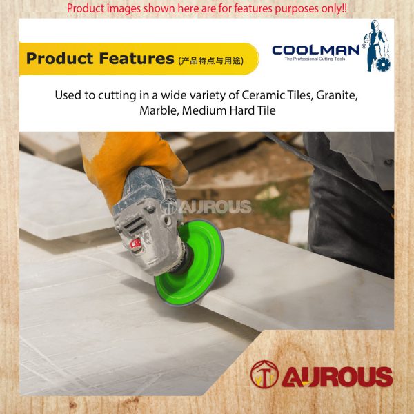 COOLMAN 88 SERIES C88 CONTINUOUS RIM BLADE CUTTING DISC 4"/110MM (WET) - Image 4