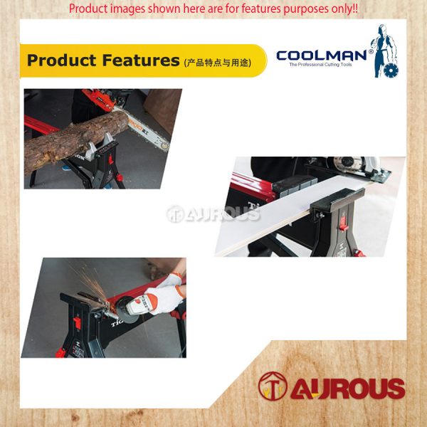 COOLMAN PORTABLE METAL JAWHORSE WORK BENCH VISE STAND CMVS14.5 [MAX LOAD 300KG] - Image 8