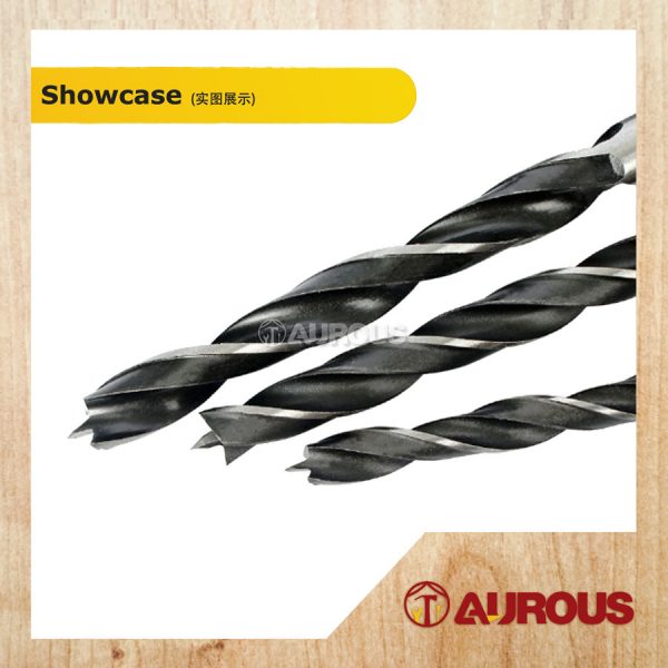 HSS HEX SHANK 6MM WOOD WORKING BRAD POINT TWIST DRILL BIT (2MM-10MM) - Image 3