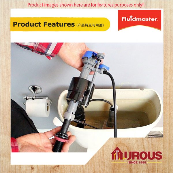 FLUIDMASTER SINGLE FLUSH PUSH BUTTON / TOP PUSH FLUSH VALVE 520A01 2" (50MM) - Image 10