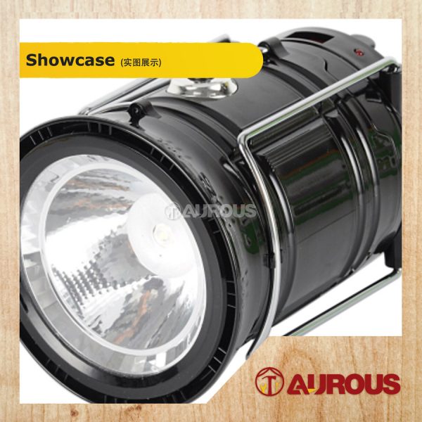 PORTABLE LED OUTDOOR SOLAR RECHARGEABLE CAMPING LANTERN LED TORCH LIGHT SH-5800T - Image 3