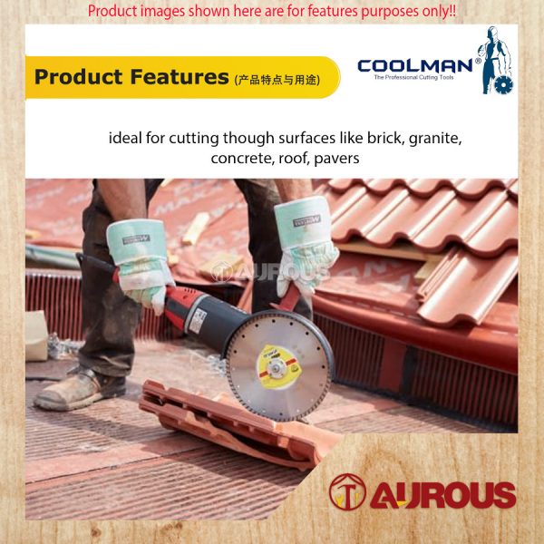 COOLMAN 88 SERIES G88 SEGMENTED DRY BRICKS CUTTING BLADE CUTTING DISC 4''/105MM - Image 6