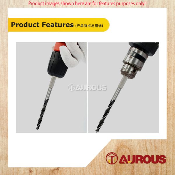 HSS HEX SHANK 6MM WOOD WORKING BRAD POINT TWIST DRILL BIT (2MM-10MM) - Image 7