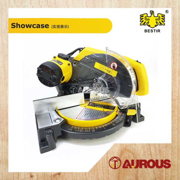 BESTIR 10'' CIRCULAR MITRE SAW 1900W ALUMINIUM & WOOD BASE / MESIN GERGAJI PEMOTONG KAYU & ALUMINIUM (P0504) - Image 2