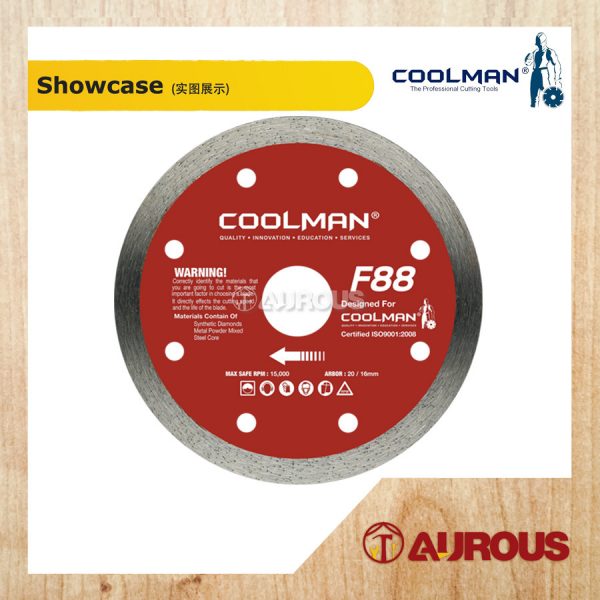 COOLMAN 88 SERIES F88 CONTINUOUS RIM BLADECUTTING DISC 4"/105MM - Image 2