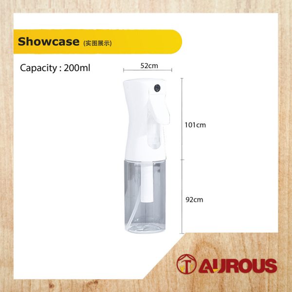 HAND PRESSURE FINE MIST SPRAYER ALCOHOL DISINFECTION SPRAY EMPTY BOTTLE (200ML/300ML) - Image 9