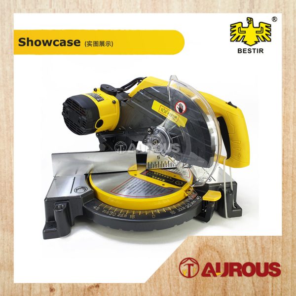 BESTIR 10'' CIRCULAR MITRE SAW 1900W ALUMINIUM & WOOD BASE / MESIN GERGAJI PEMOTONG KAYU & ALUMINIUM (P0504) - Image 3
