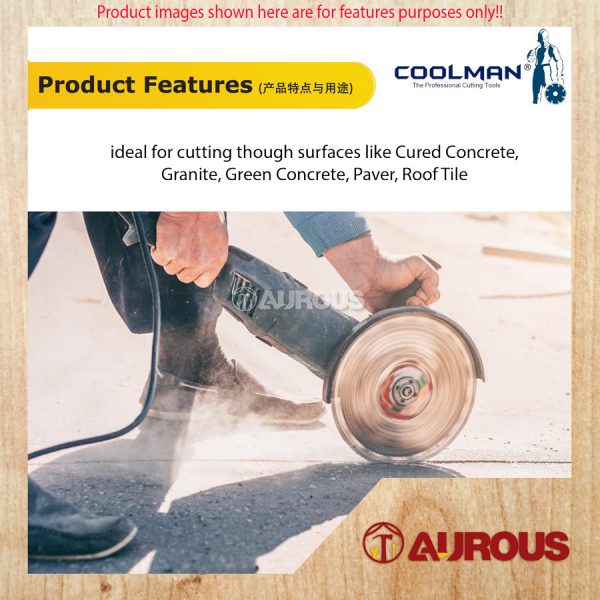 COOLMAN 88 SERIES S88 DRY SEGMENTED BLADE CUTTING DISC 4''/112MM - Image 4