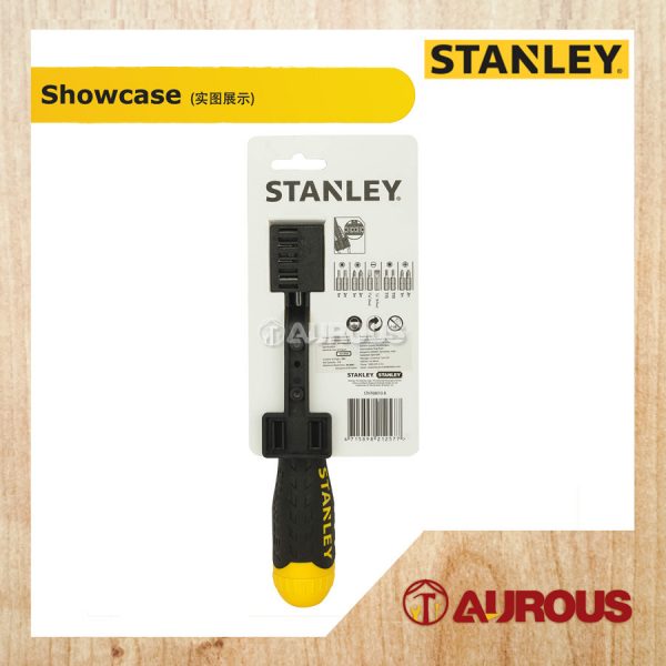 STANLEY 10 PCS MULTI-BIT CUSHION GRIP RATCHENTING SCREWDRIVER STHT68010-8 (68-010) - Image 5