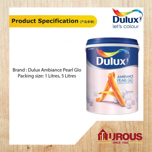 DULUX AMBIANCE PEARL GLO 5 LITRE (COOL NEUTRAL SERIES) - Image 2