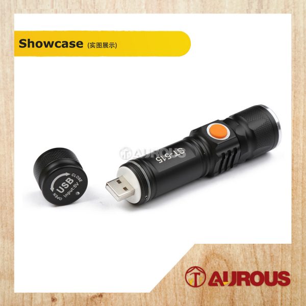 OUTDOOR ST-515 T6 MINI USB FLASHLIGHT LED 800LM CHARGEABLE TORCH LIGHT - Image 4