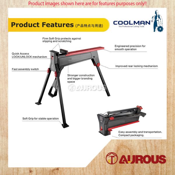 COOLMAN PORTABLE METAL JAWHORSE WORK BENCH VISE STAND CMVS14.5 [MAX LOAD 300KG] - Image 7
