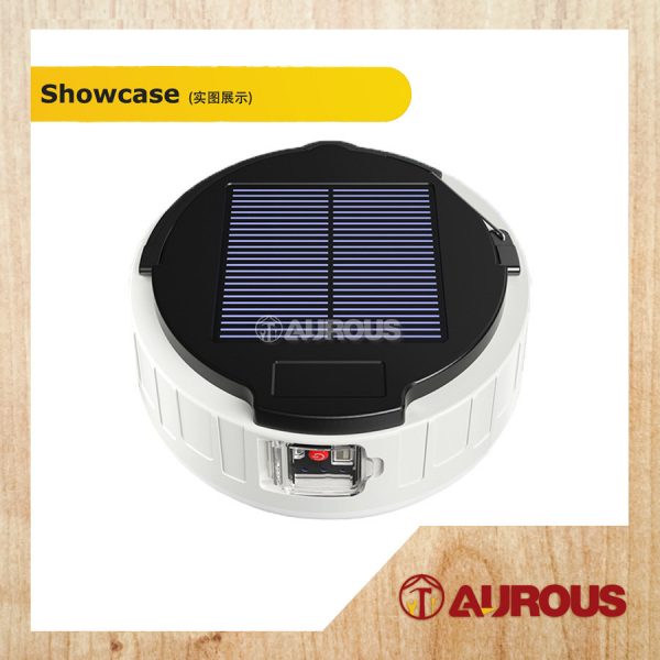 LED OUTDOOR CAMPING LANTERN 4MODE USB /SOLAR RECHARGEABLE LED TENT LIGHT BULB HB208 - Image 4