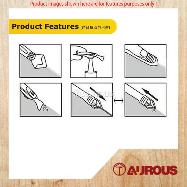 7PCS SET CAULKING TOOL KIT WITH 5 SILICONE CAULK FINISHING TOOL SET ANGLE SCRAPER CAULK REMOVER - Image 9