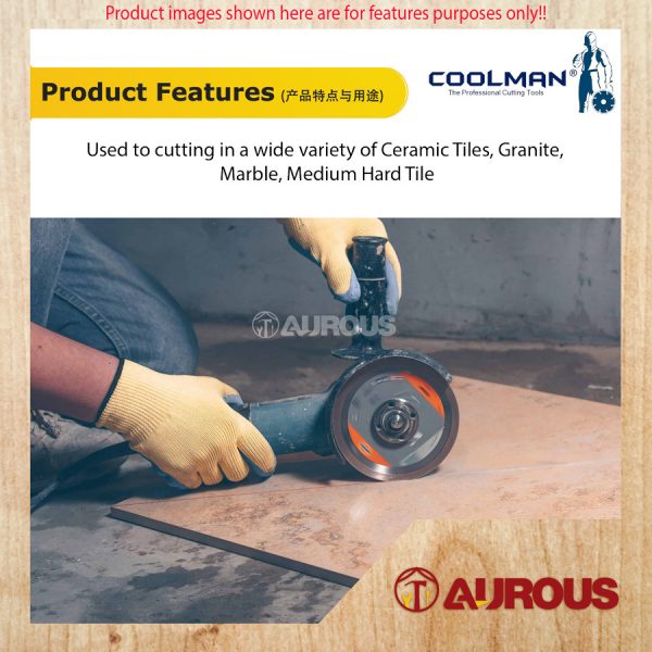 COOLMAN 88 SERIES C88 CONTINUOUS RIM BLADE CUTTING DISC 4"/110MM (WET) - Image 5
