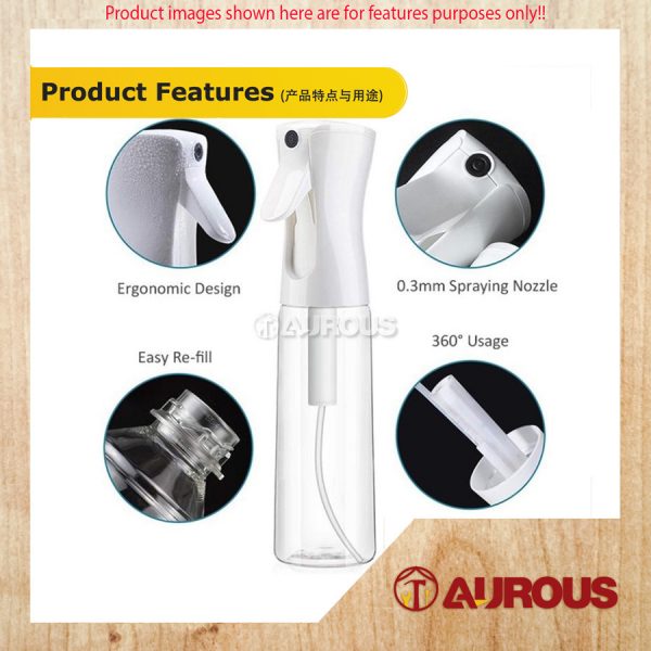 HAND PRESSURE FINE MIST SPRAYER ALCOHOL DISINFECTION SPRAY EMPTY BOTTLE (200ML/300ML) - Image 7