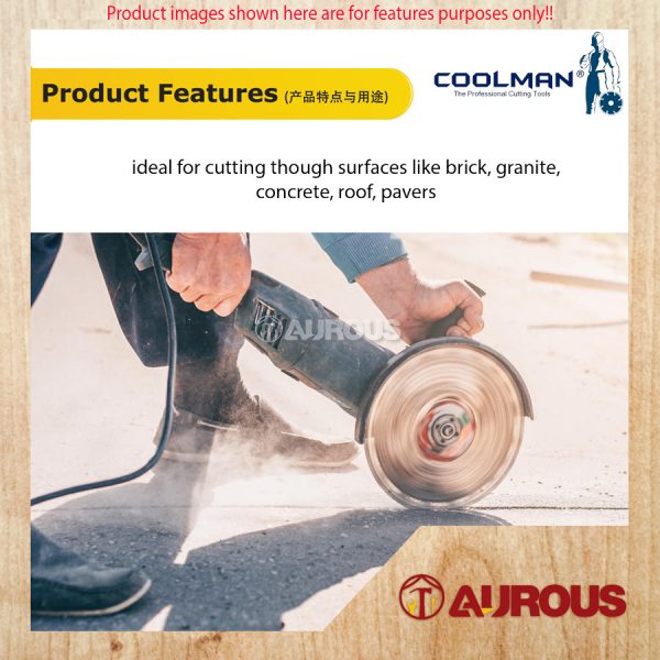 COOLMAN 88 SERIES G88 SEGMENTED DRY BRICKS CUTTING BLADE CUTTING DISC 4''/105MM - Image 4