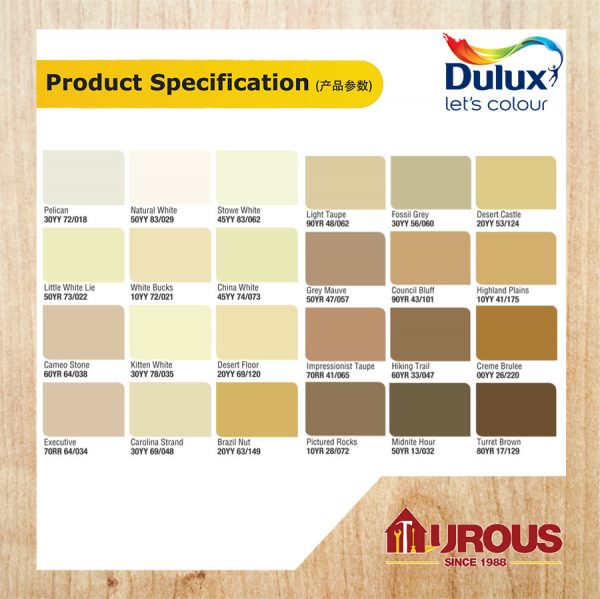 DULUX PENTALITE CLASSIC 5 LITRE (WARM NEUTRAL SERIES) - Image 2