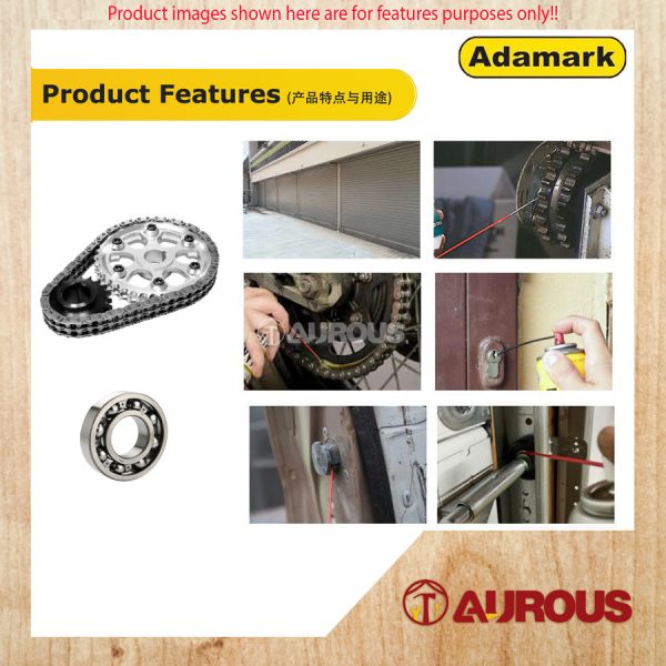 ADAMARK AMD-10 AMD10 WHITE LITHIUM SPRAY GREASE LUBRICANT ANTI RUST 400ML - Image 4