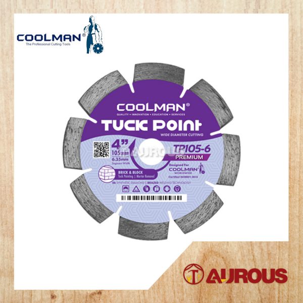 COOLMAN TUCK POINTER BLADE 6MM (4''/105MM) TP105-6