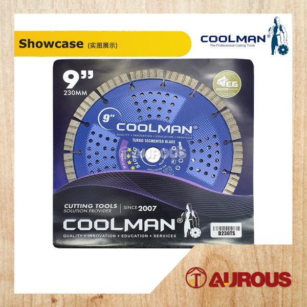 COOLMAN GENERAL PURPOSE BLADE SINTERED HIGH SPEED DIAMOND CUTTING DISC 9''/230MM (D230TS) - Image 2