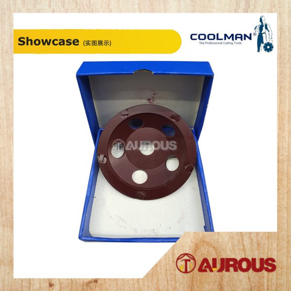 COOLMAN 5 TEETH PCD DIAMOND GRINDING WHEEL DISC 4''/100MM (PCD-G100-5T) - Image 3