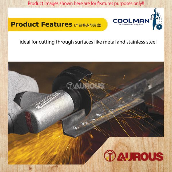 COOLMAN INOX FIBRE CUTTING DISC 4'' 107MM x 1.2MM x 16MM (FCD10012i) - 1 PIECE - Image 6