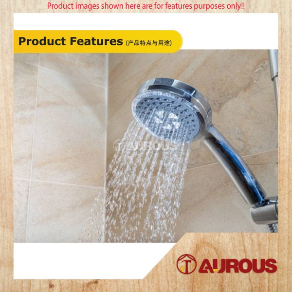 MITCO ABS CHROME 5 FUNCTIONS MASSAGE HAND SHOWER HEAD (9804H) - Image 5