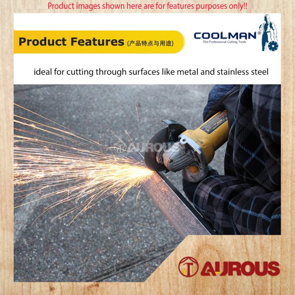 COOLMAN INOX FIBRE CUTTING DISC 4'' 107MM x 1.2MM x 16MM (FCD10012i) - 1 PIECE - Image 5