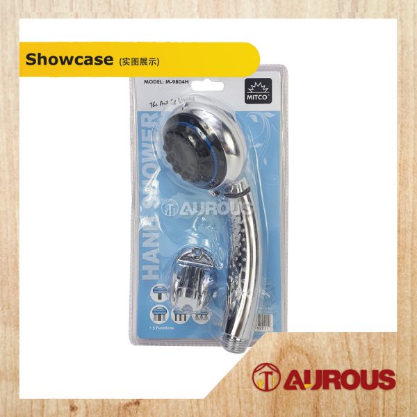 MITCO ABS CHROME 5 FUNCTIONS MASSAGE HAND SHOWER HEAD (9804H) - Image 2
