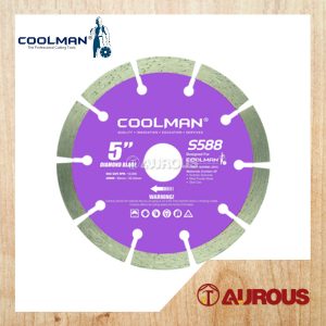 COOLMAN S588 GENERAL PURPOSE BLADE DIAMOND DISC 10MM (5''/125MM)