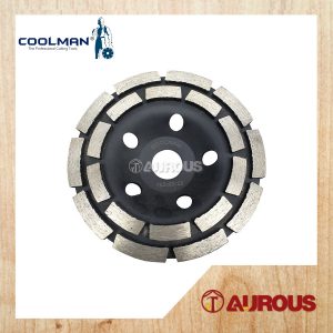 COOLMAN DOUBLE ROW DIAMOND DISC GRINDING WHEEL MATT BLACK 5''/125MM (CW125DRE)