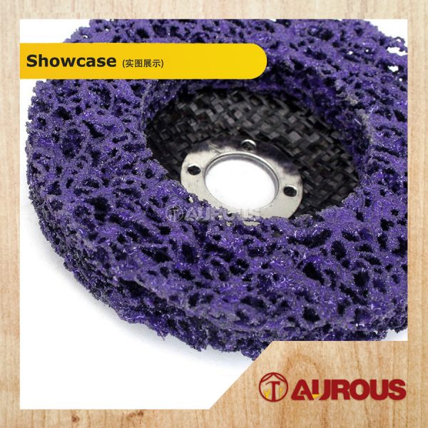 PURPLE GRINDING FIBRE CLEAN & STRIP DISC FOR ANGLE GRINDER 100MM X 16MM (1 PIECE) - Image 4