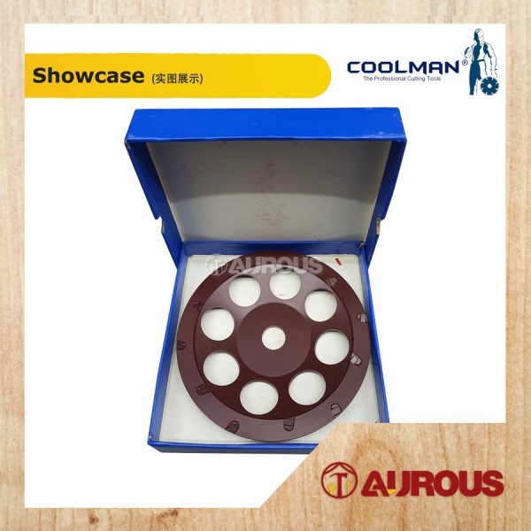 COOLMAN 12 TEETH PCD DIAMOND GRINDING WHEEL DISC 7''/230MM (PCD-G172-12T) - Image 3