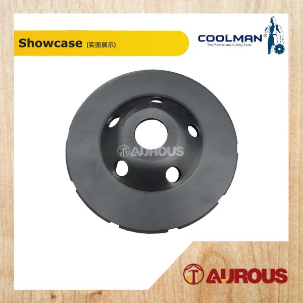 COOLMAN DOUBLE ROW DIAMOND DISC GRINDING WHEEL MATT BLACK 5''/125MM (CW125DRE) - Image 2