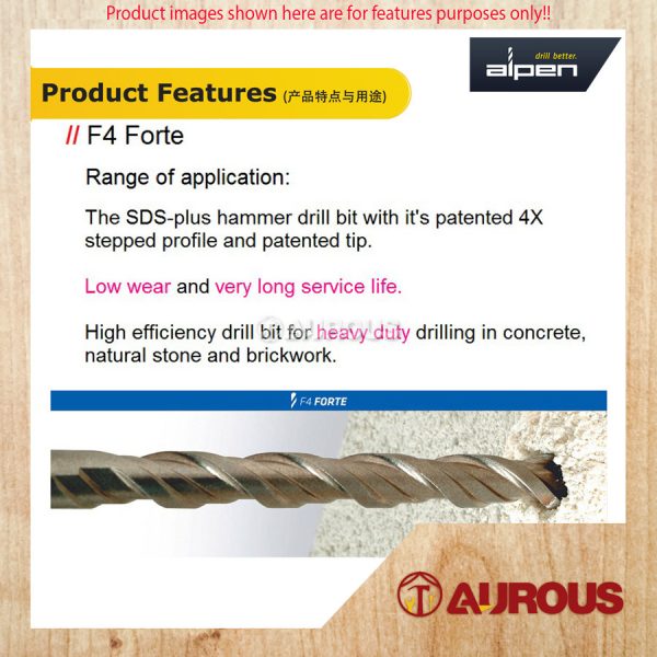 ALPEN MAYKESTAG F4 FORTE SDS PLUS HAMMER DRILL BIT - Image 7