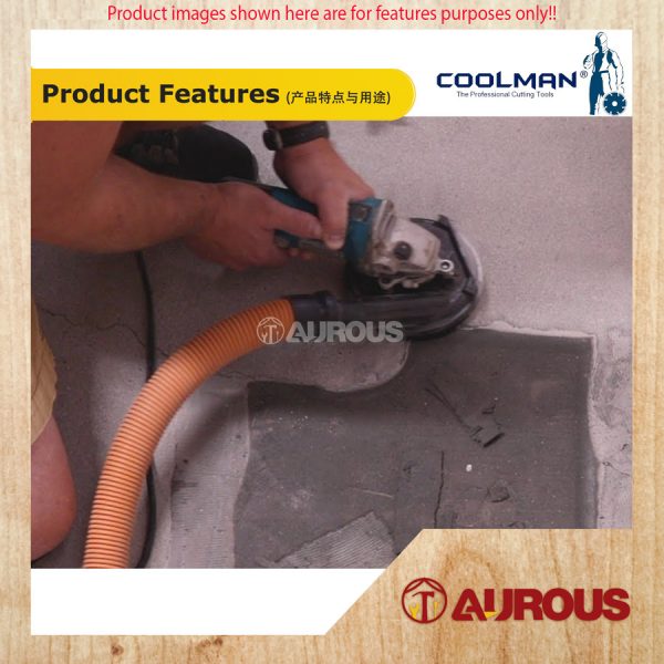 COOLMAN 5 TEETH PCD DIAMOND GRINDING WHEEL DISC 4''/100MM (PCD-G100-5T) - Image 7