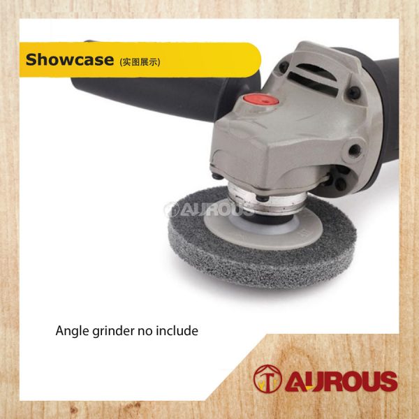 4 INCH GREY NYLON FIBER POLISHING WHEEL BUFFING DISC FOR ANGLE GRINDER (1 PIECE) - Image 4