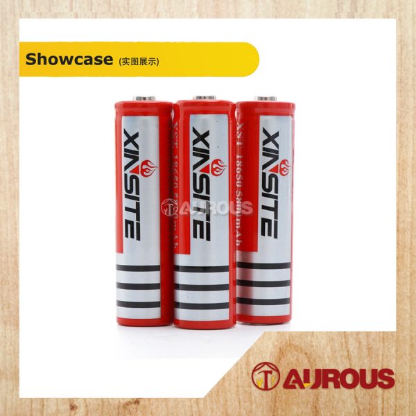 1 PIECE XINSITE SUPER LIFE RECHARGEABLE LI-ION BATTERY 18650 2800MAH 3.7V (RED) - Image 2