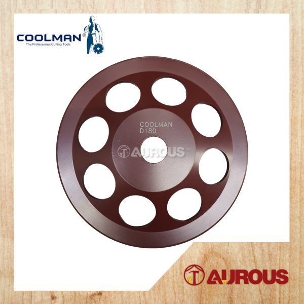 COOLMAN 12 TEETH PCD DIAMOND GRINDING WHEEL DISC 7''/230MM (PCD-G172-12T)