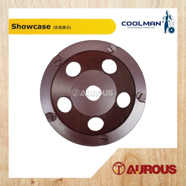 COOLMAN 5 TEETH PCD DIAMOND GRINDING WHEEL DISC 4''/100MM (PCD-G100-5T) - Image 2