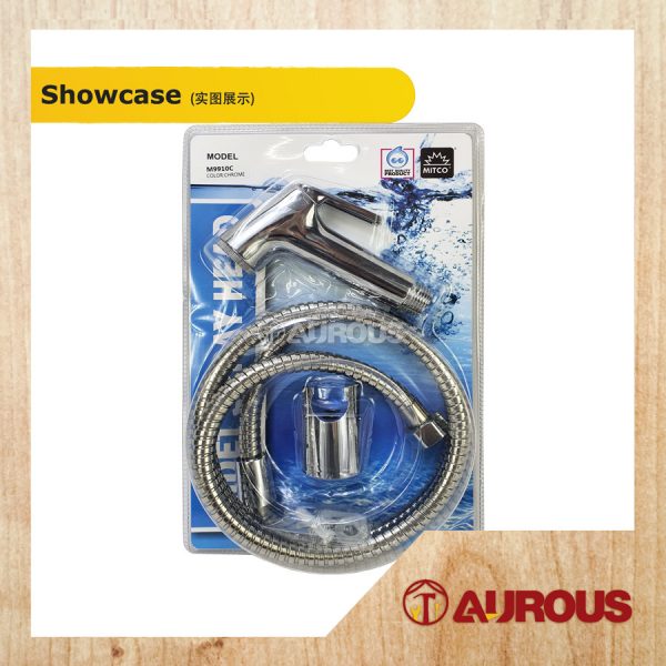 MITCO ABS CHROME HAND BIDET SPRAYER SET C/W FLEXIBLE HOSE (M9910C) - Image 3