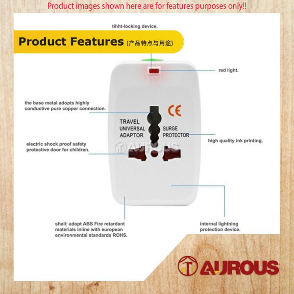 FULL COPPER INTERNATIONAL WORLDWIDE TRAVEL MULTI ADAPTOR TRAVELLING ADAPTER POWER PLUG CONVERTER - Image 8