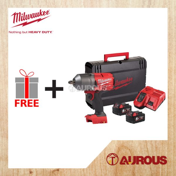 MILWAUKEE FUEL 1/2 HIGH TORQUE IMPACT WRENCH WITH FRICTION RING M18 FHIWF12-502X