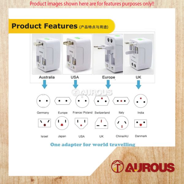 FULL COPPER INTERNATIONAL WORLDWIDE TRAVEL MULTI ADAPTOR TRAVELLING ADAPTER POWER PLUG CONVERTER - Image 7