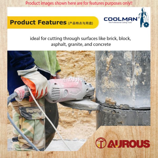 COOLMAN GENERAL PURPOSE BLADE SINTERED HIGH SPEED DIAMOND CUTTING DISC 9''/230MM (D230TS) - Image 4