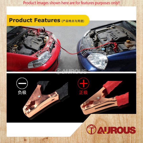 CAR ACCESSORIES VEHICLE JUMPER BATTERY EMERGENCY BOOSTER CABLE KERETA JUMPER 2 METER (500AMP) - Image 8
