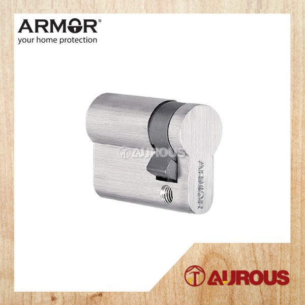 ARMOR EURO PROFILE ONE SIDED KEY CYLINDER APC-AK45MM/SN (HALF CYLINDER WITH KEY)